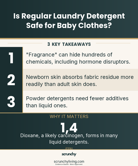 Is Regular Laundry Detergent Safe for Baby Clothes? | Non-Toxic Laundry | Scrunchy Living
