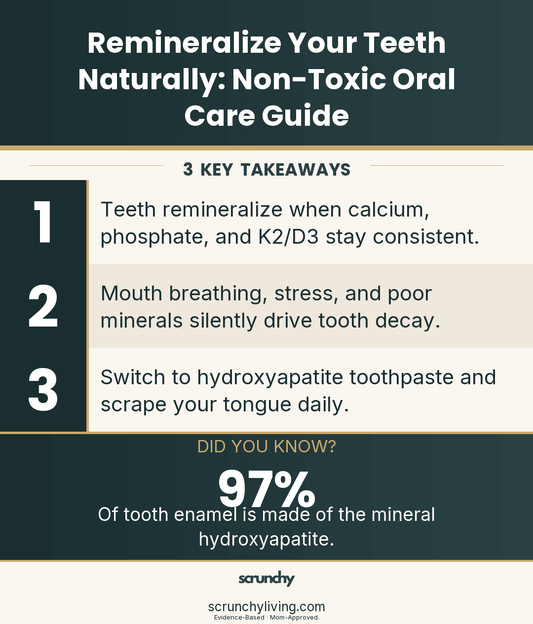 Remineralize Your Teeth Naturally: Non-Toxic Oral Care Guide - Scrunchy Living