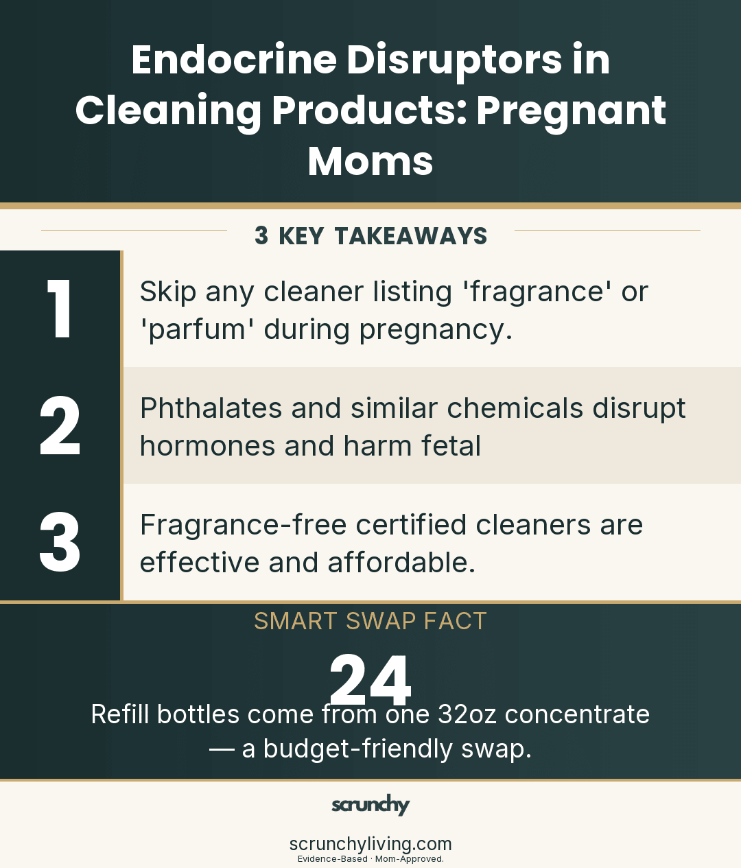 Endocrine Disruptors in Cleaning Products: Pregnant Moms - Scrunchy Living