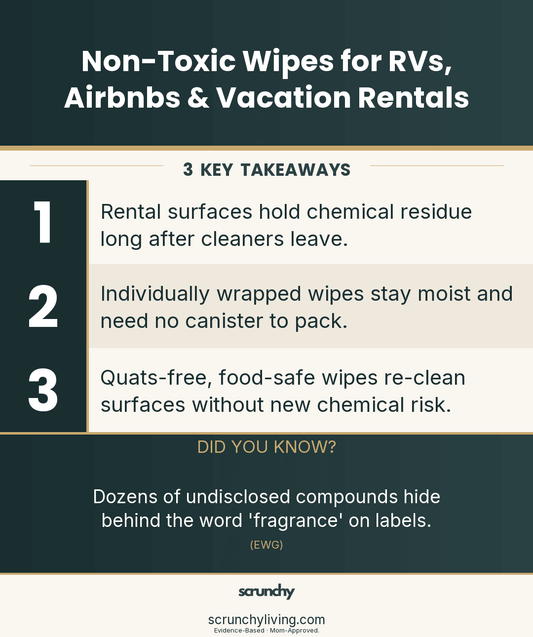 Non-Toxic Wipes for RVs, Airbnbs & Vacation Rentals - Scrunchy Living