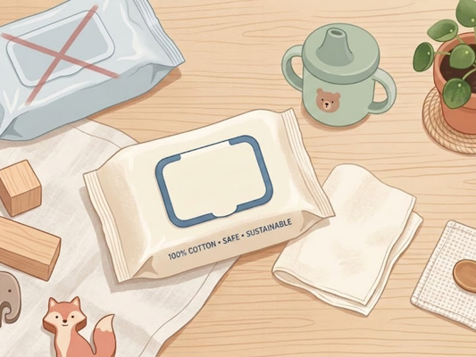 Non‑Toxic Wipes Guide: Cotton vs Plastic Fabrics for Scrunchy Moms
