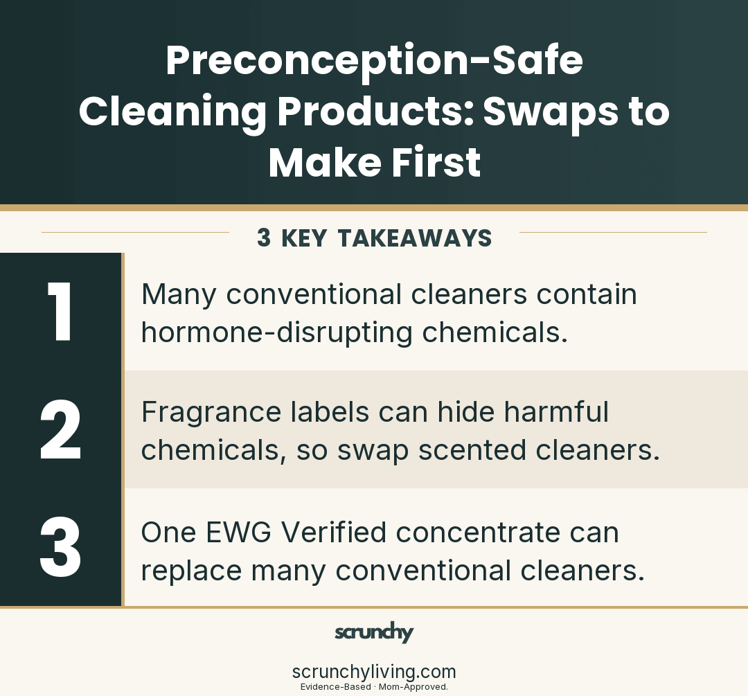 Preconception-Safe Cleaning Products: Swaps to Make First - Scrunchy Living