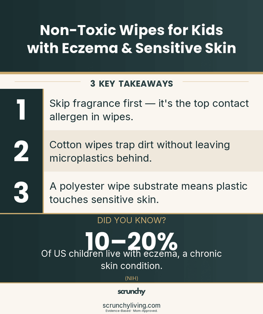 Non-Toxic Wipes for Kids with Eczema & Sensitive Skin - scrunchy