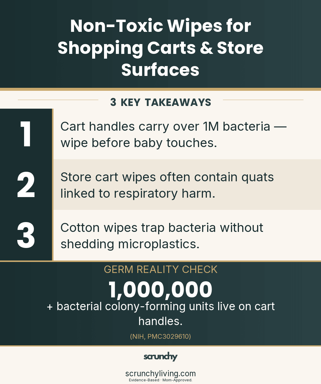 Non-Toxic Wipes for Shopping Carts & Store Surfaces - Scrunchy Living