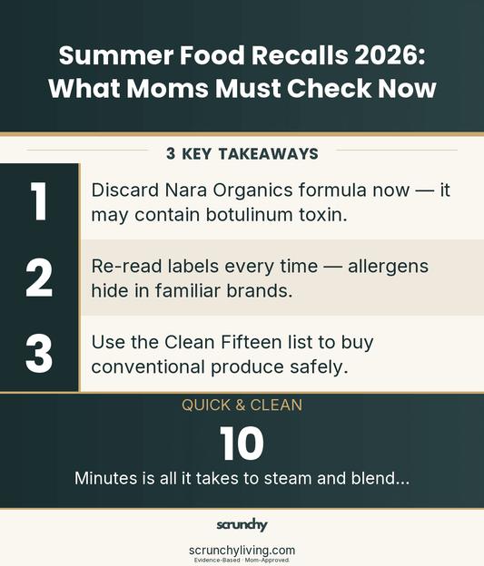 Summer Food Recalls 2026: What Moms Must Check Now - Scrunchy Living
