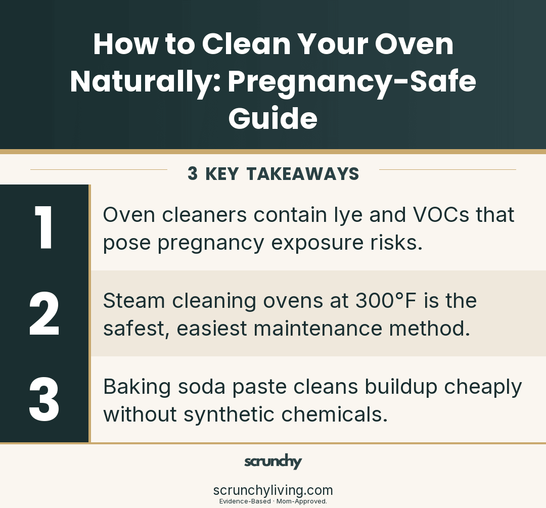 How to Clean Your Oven Naturally: Pregnancy-Safe Guide - Scrunchy Living