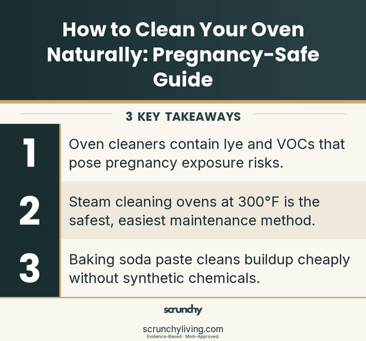 How to Clean Your Oven Naturally: Pregnancy-Safe Guide - Scrunchy Living
