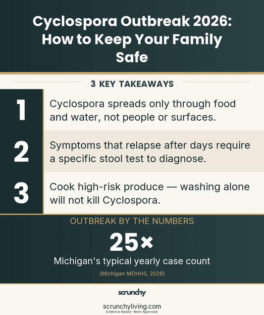 Cyclospora Outbreak 2026: How to Keep Your Family Safe - Scrunchy Living