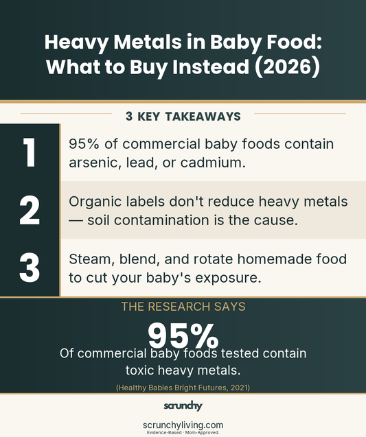 Heavy Metals in Baby Food: What to Buy Instead (2026) | Baby Food Safety | Scrunchy Living