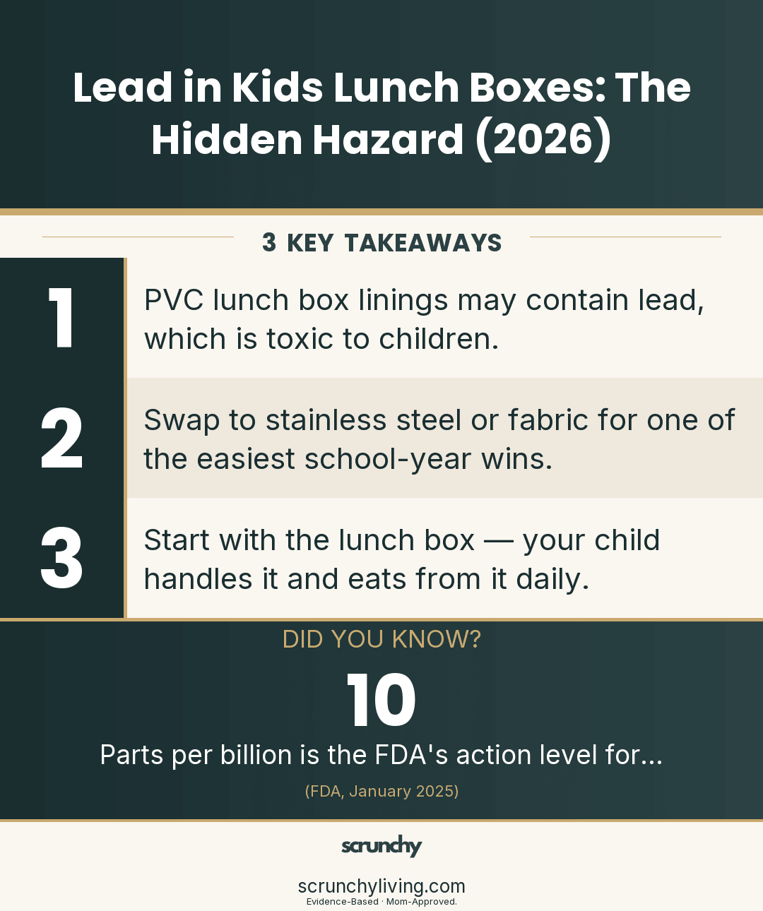 Lead in Kids Lunch Boxes: The Hidden Hazard (2026) - Scrunchy Living