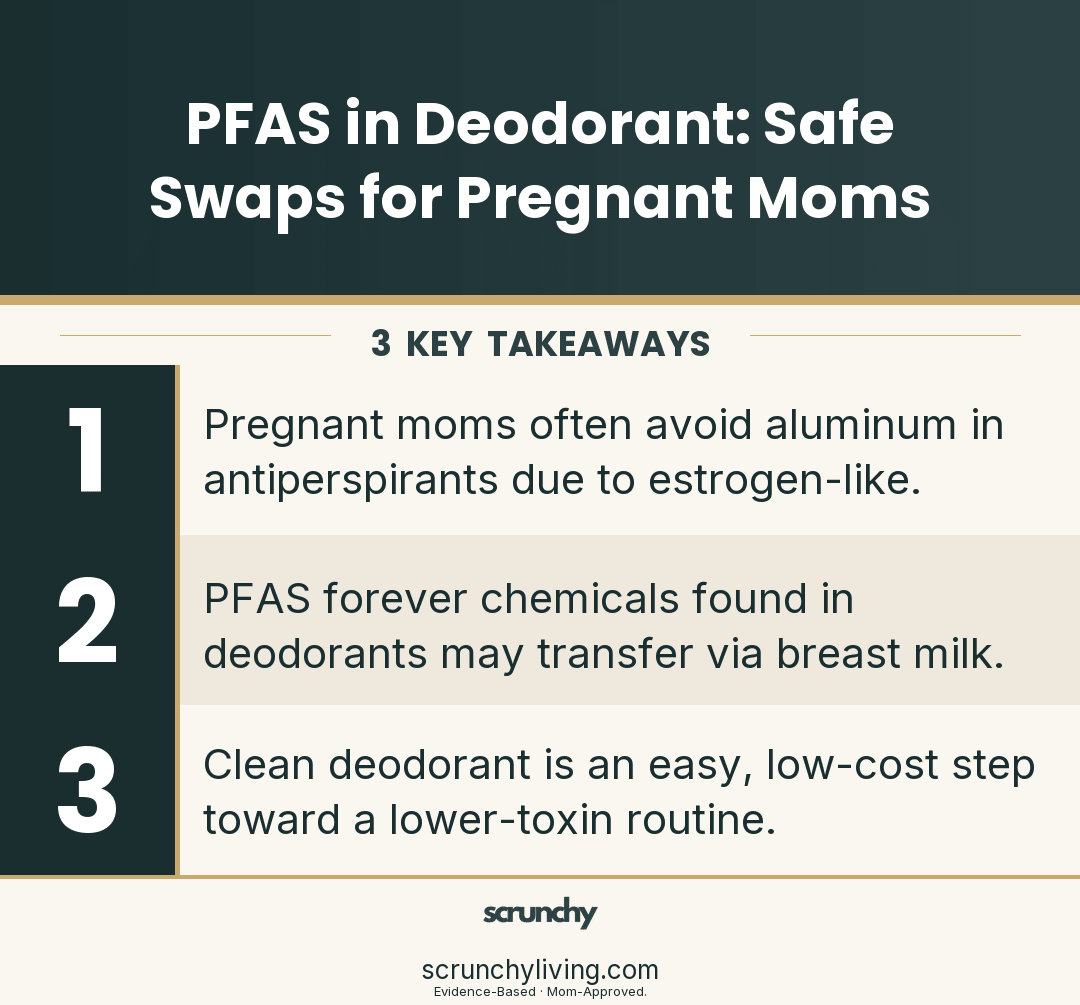 PFAS in Deodorant: Safe Swaps for Pregnant Moms - Scrunchy Living