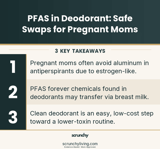 PFAS in Deodorant: Safe Swaps for Pregnant Moms - Scrunchy Living