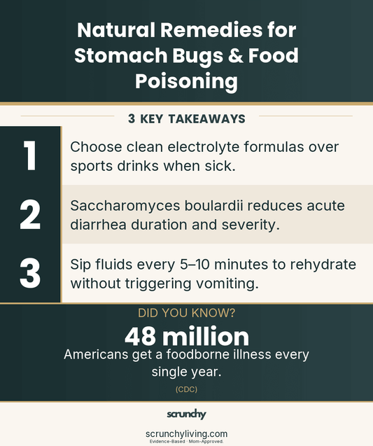 Natural Remedies for Stomach Bugs & Food Poisoning - Scrunchy Living