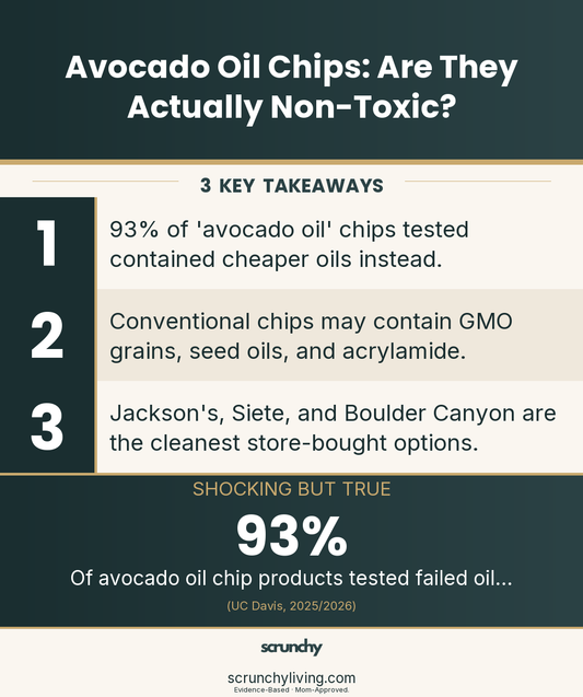 Avocado Oil Chips: Are They Actually Non-Toxic? What to Know | Non-Toxic Snacks | Scrunchy Living
