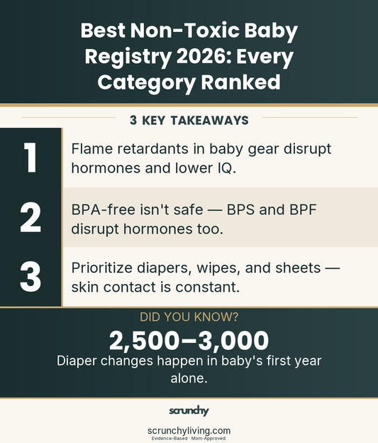 Best Non-Toxic Baby Registry 2026: Every Category Ranked | Non-Toxic Baby Registry | Scrunchy Living