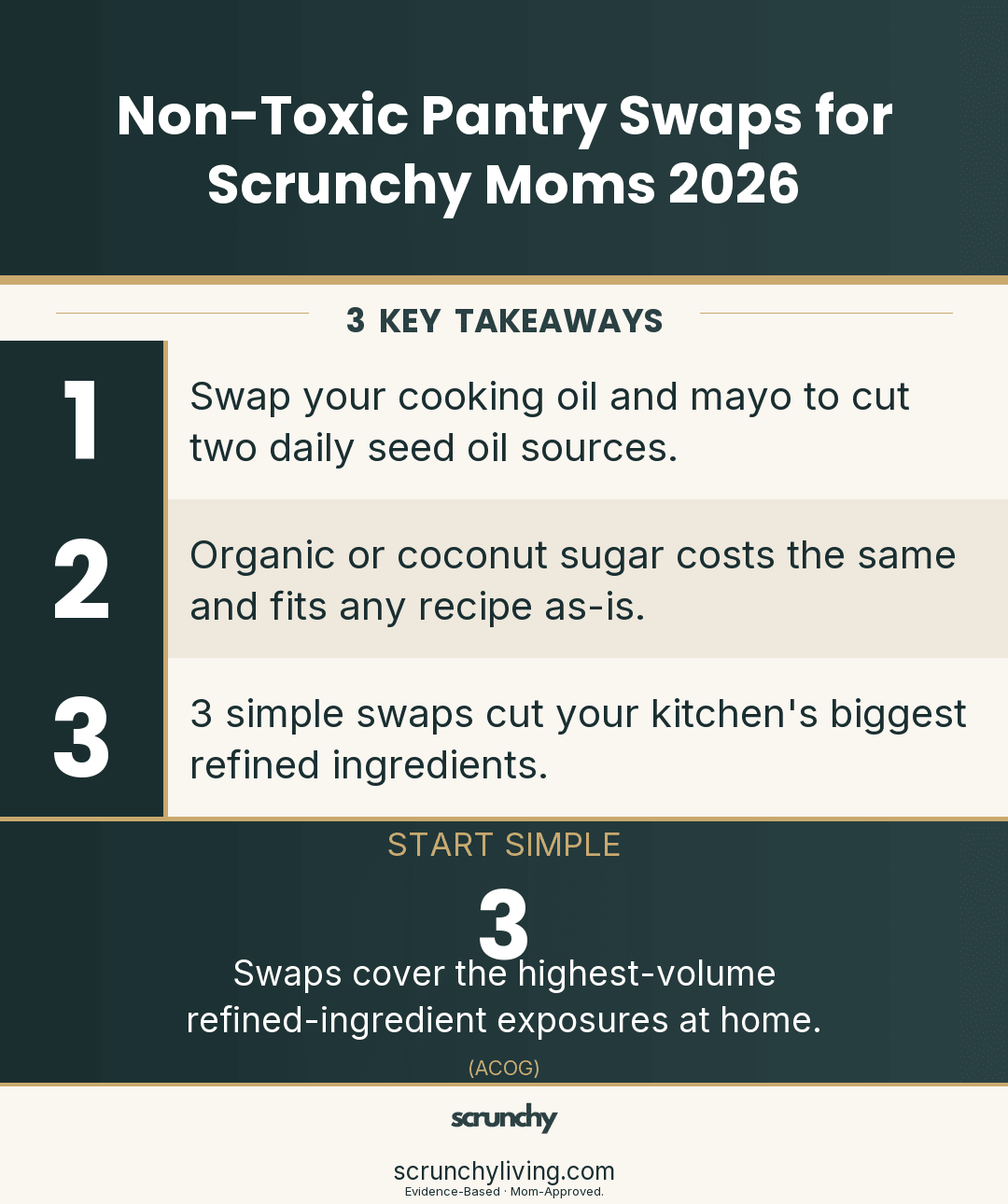 Non-Toxic Pantry Swaps for Scrunchy Moms 2026 - Scrunchy Living