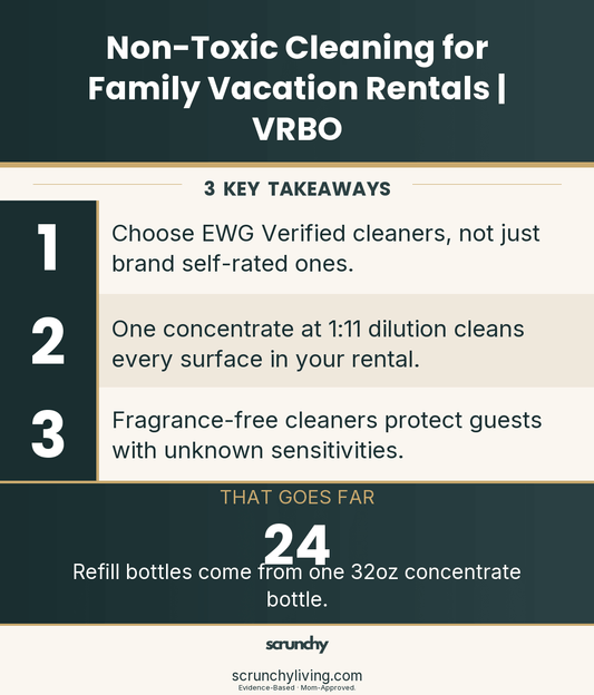 Non-Toxic Cleaning for Family Vacation Rentals | VRBO - Scrunchy Living