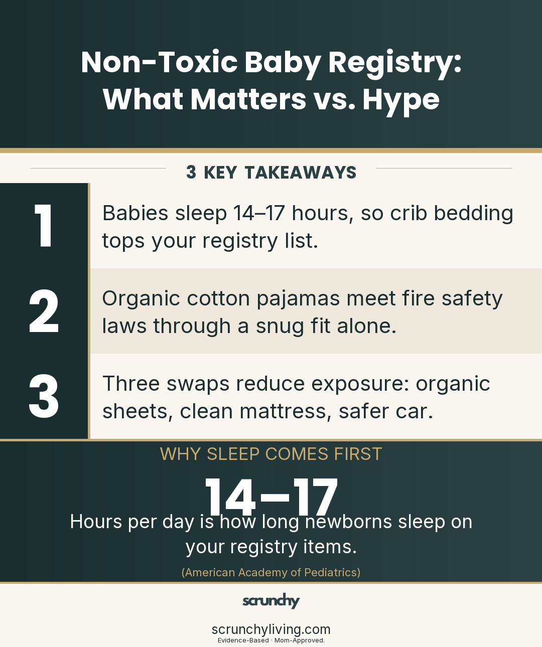 Building a Scrunchy Baby Registry: What Actually Matters vs. What's Hype | Non-Toxic Baby Registry | Scrunchy Living