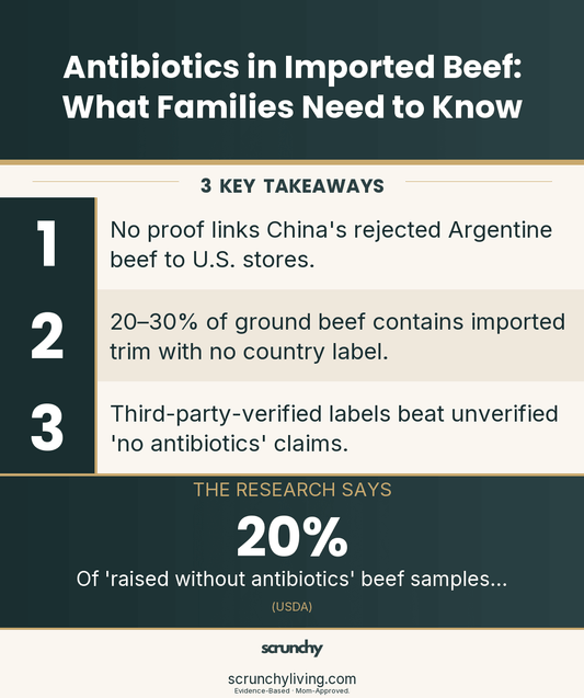 Antibiotics in Imported Beef: What Families Need to Know - Scrunchy Living