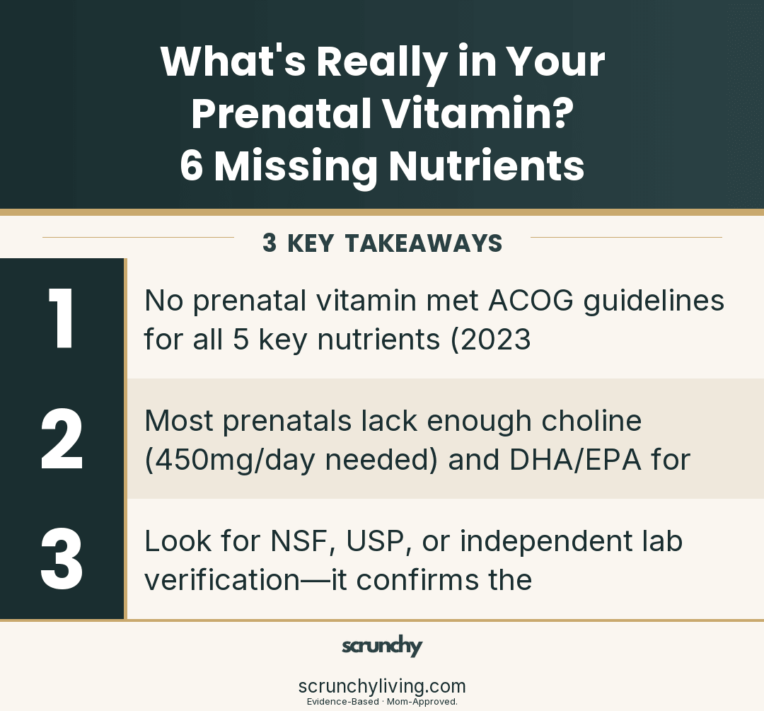What's Really in Your Prenatal Vitamin? 6 Missing Nutrients - Scrunchy Living