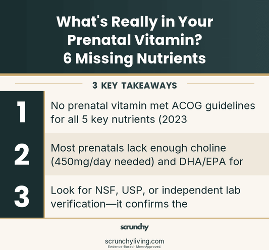 What's Really in Your Prenatal Vitamin? 6 Missing Nutrients - Scrunchy Living