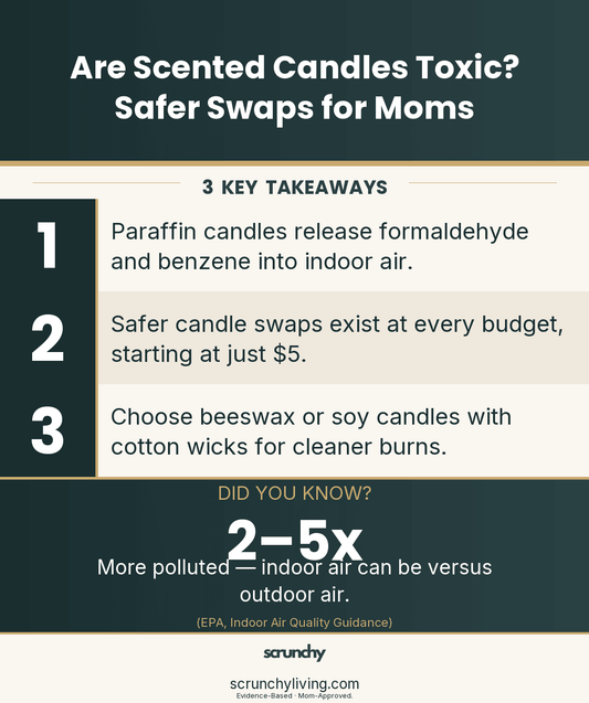 Are Scented Candles Toxic? Safer Swaps for Moms - Scrunchy Living