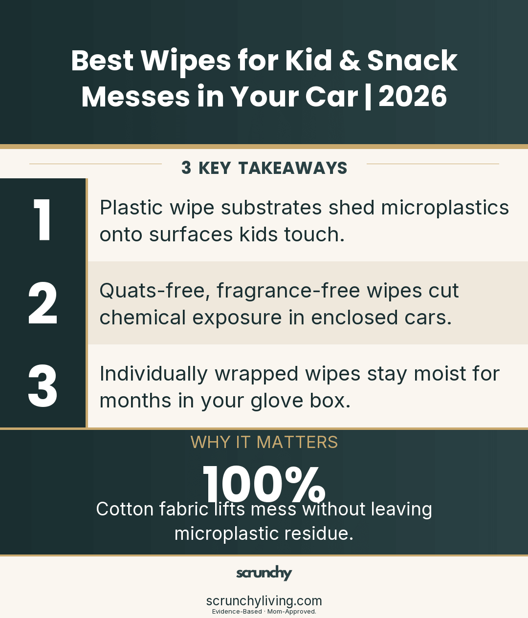 Best Wipes for Kid & Snack Messes in Your Car | 2026 - Scrunchy Living