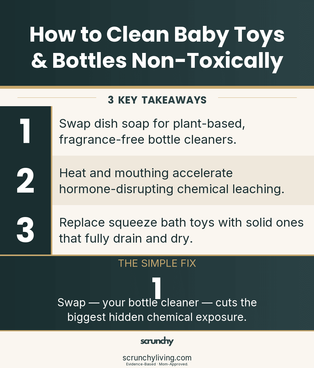 How to Clean Baby Toys & Bottles Non-Toxically - Scrunchy Living