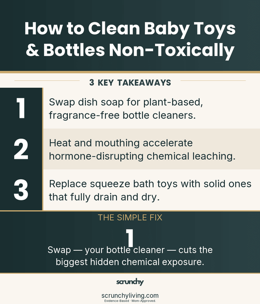 How to Clean Baby Toys & Bottles Non-Toxically - Scrunchy Living