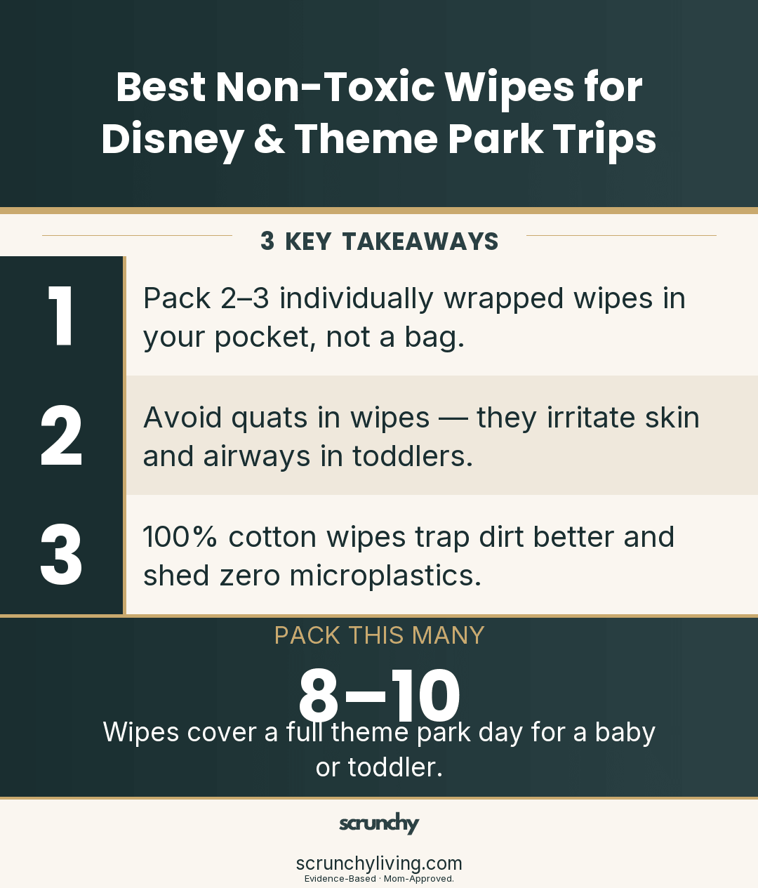 Best Non-Toxic Wipes for Disney & Theme Park Trips - Scrunchy Living