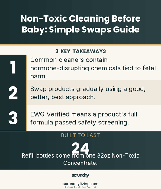 Non-Toxic Cleaning Before Baby: Simple Swaps Guide - Scrunchy Living