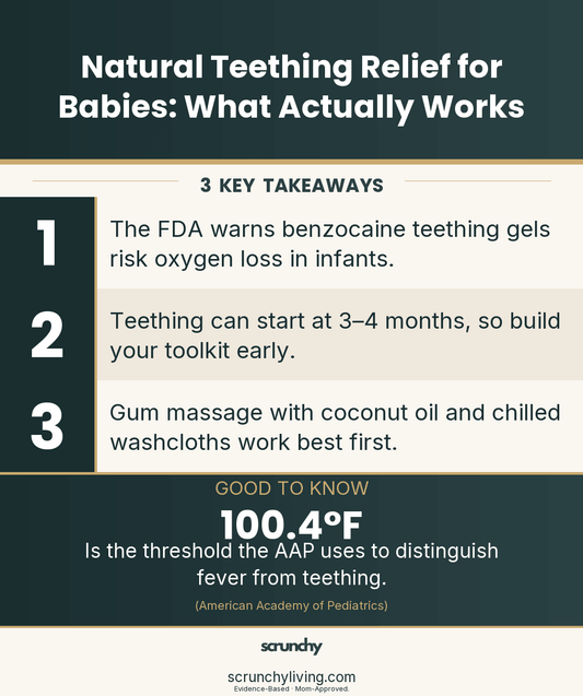 Natural Teething Relief for Babies: What Actually Works - Scrunchy Living