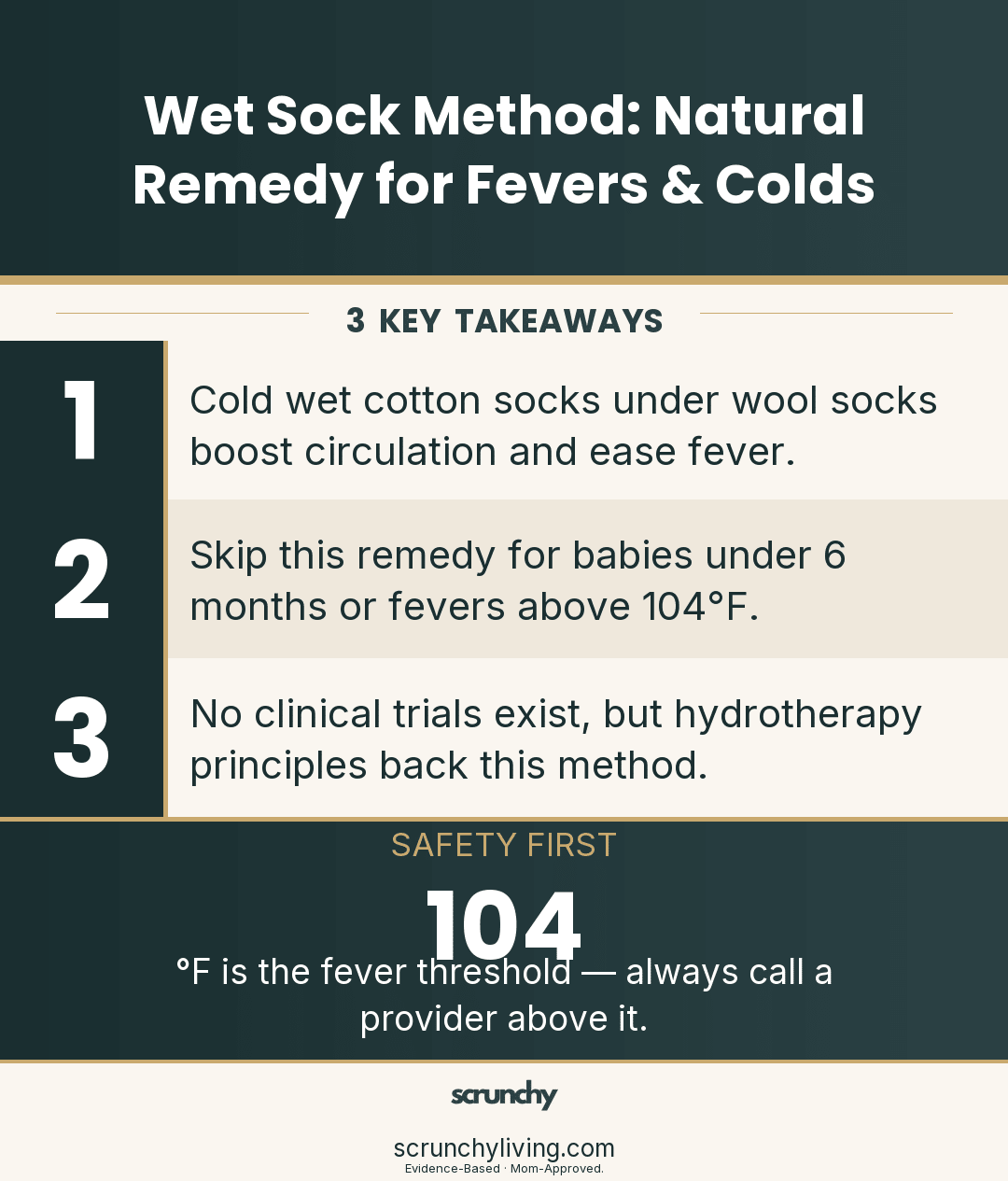 Wet Sock Method: Natural Remedy for Fevers & Colds - Scrunchy Living