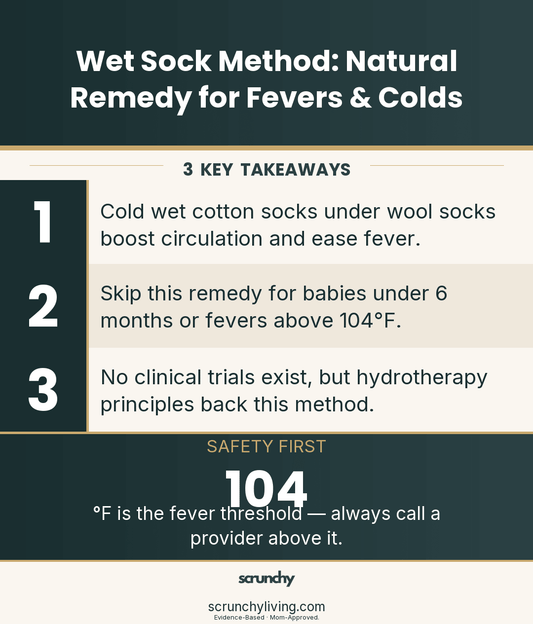 Wet Sock Method: Natural Remedy for Fevers & Colds - Scrunchy Living