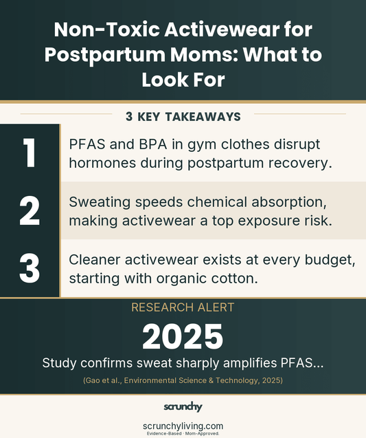 Non-Toxic Activewear for Postpartum Moms: What to Look For - Scrunchy Living