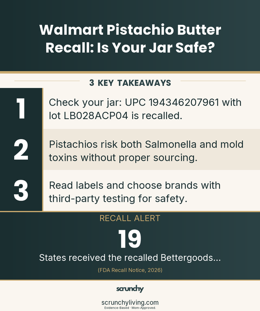 Walmart Pistachio Butter Recall: Is Your Jar Safe? | Food Safety | Scrunchy Living