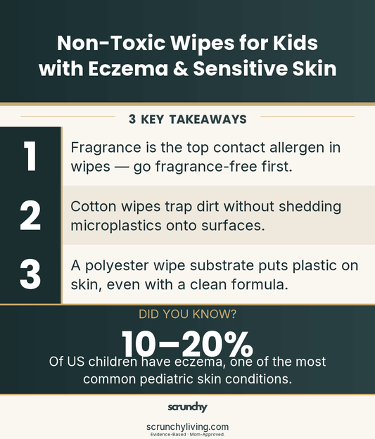 Non-Toxic Wipes for Kids with Eczema & Sensitive Skin - Scrunchy Living