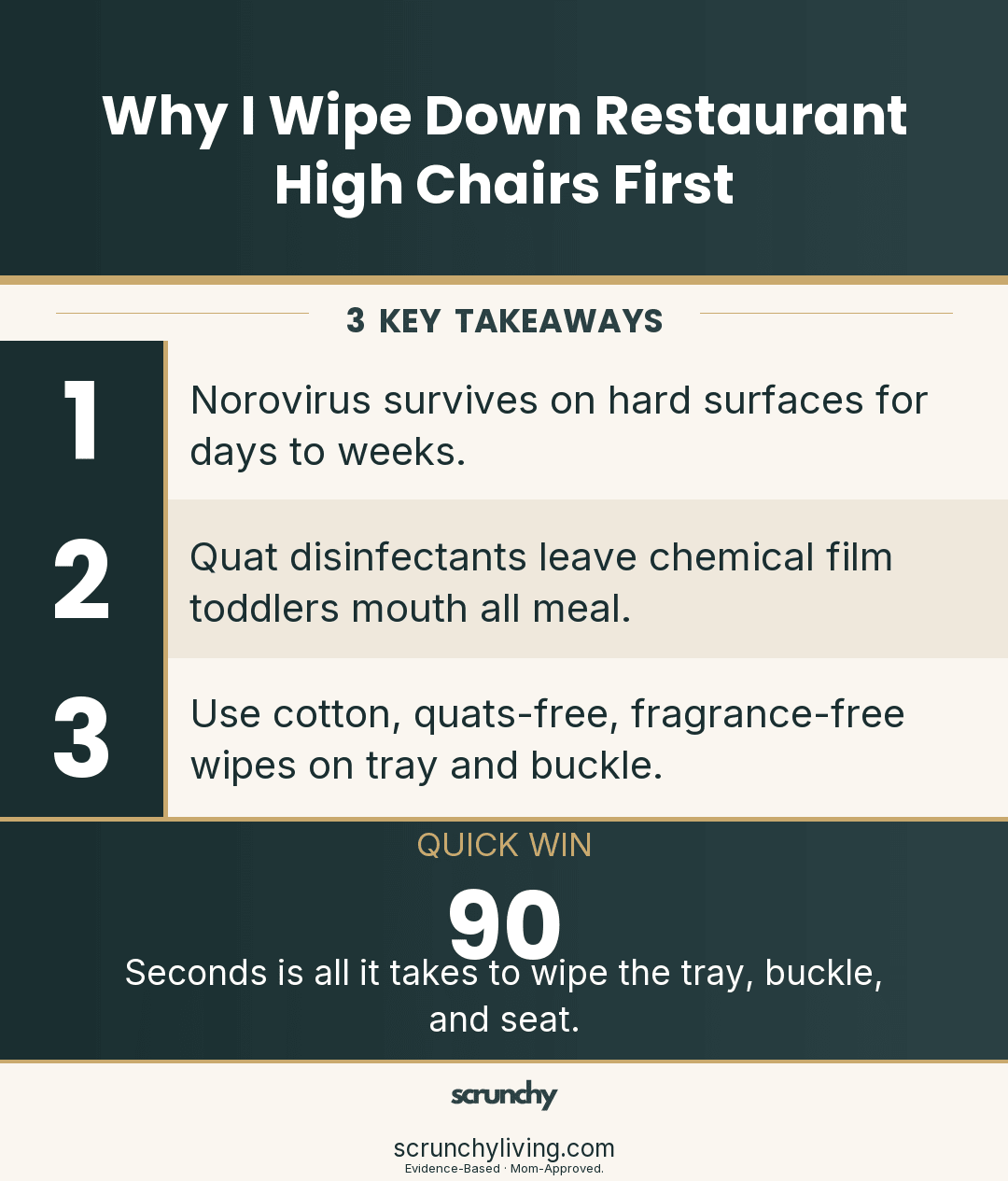 Why I Wipe Down Restaurant High Chairs First - Scrunchy Living