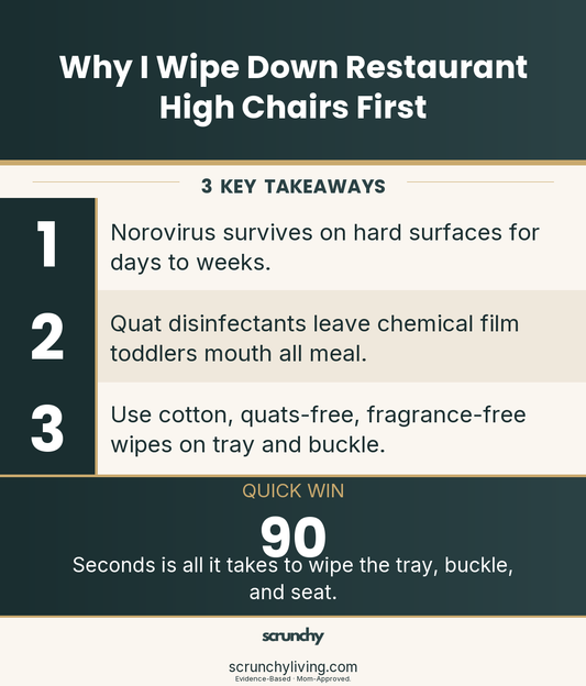 Why I Wipe Down Restaurant High Chairs First — Scrunchy Living