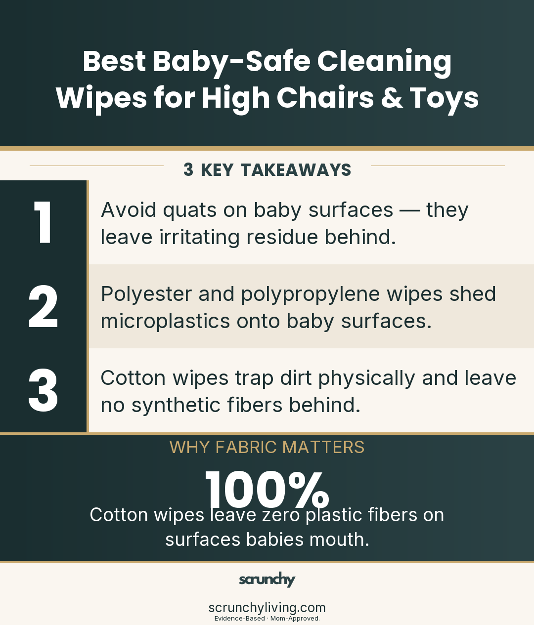 Best Baby-Safe Cleaning Wipes for High Chairs & Toys | Non-Toxic Cleaning | Scrunchy Living