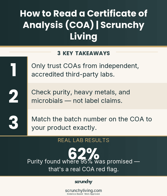 How to Read a Certificate of Analysis (COA) | Scrunchy Living - Scrunchy Living