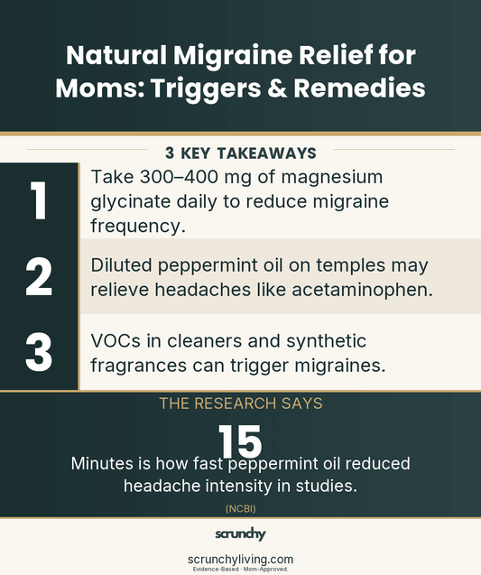 Natural Migraine Relief for Moms: Triggers & Remedies - Scrunchy Living