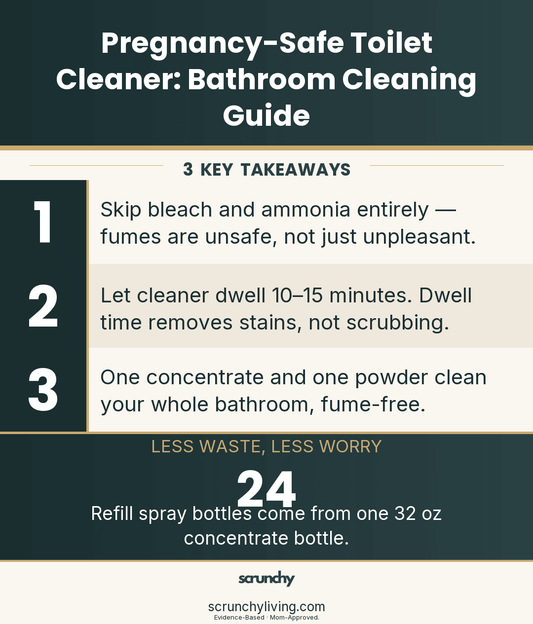 Pregnancy-Safe Toilet Cleaner: Bathroom Cleaning Guide - Scrunchy Living