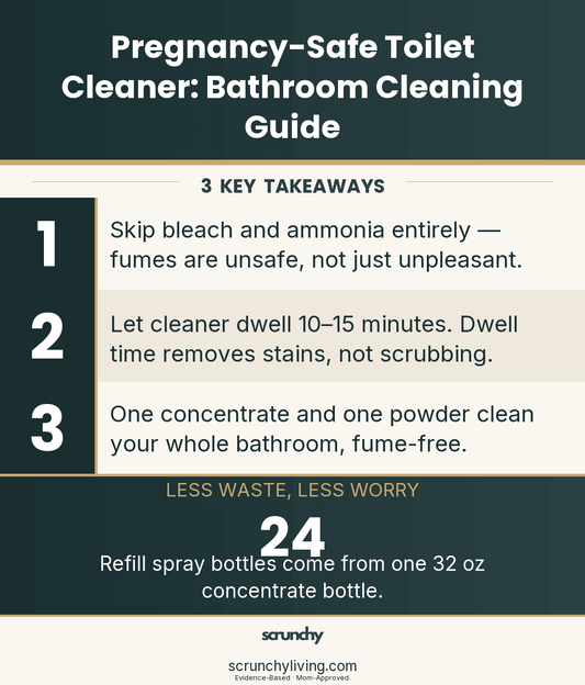 Pregnancy-Safe Toilet Cleaner: Bathroom Cleaning Guide - Scrunchy Living