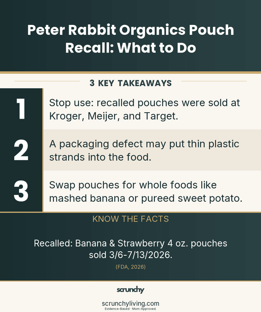 Peter Rabbit Organics Pouch Recall: What Parents Know - Scrunchy Living