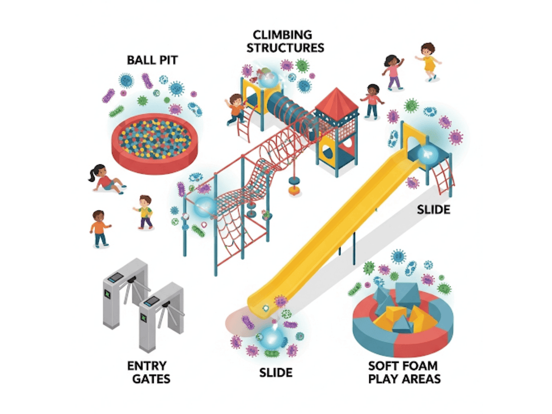 The Sticky Truth About Indoor Playgrounds: 5 Germ & Chemical Hotspots on "Clean" Surfaces - scrunchy