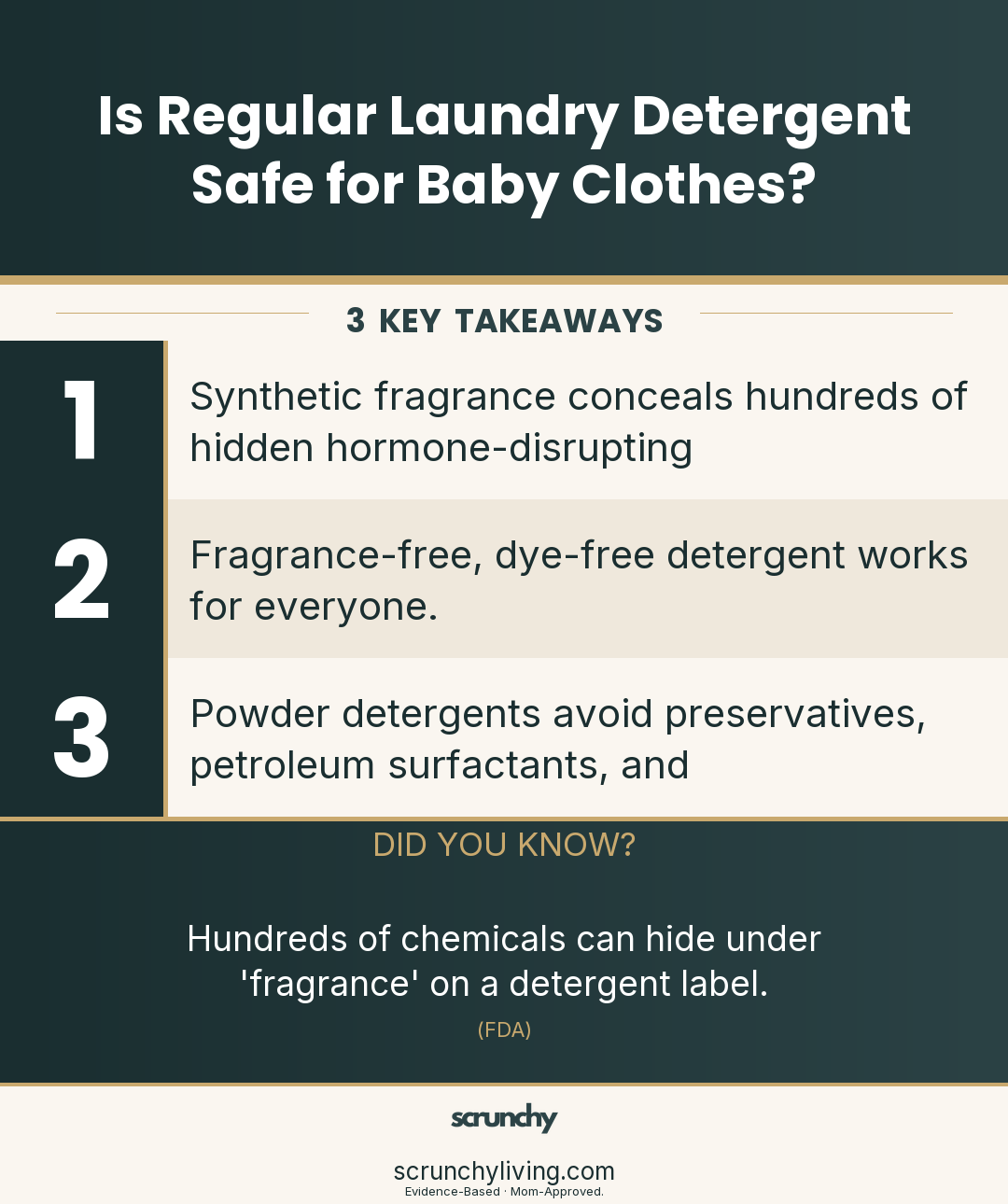 Is Regular Laundry Detergent Safe for Baby Clothes? | Non-Toxic Laundry | Scrunchy Living