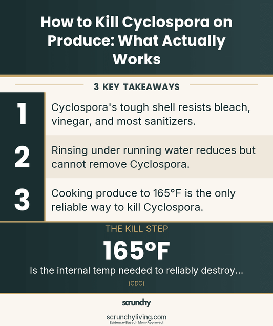 How to Kill Cyclospora on Produce: What Actually Works - Scrunchy Living