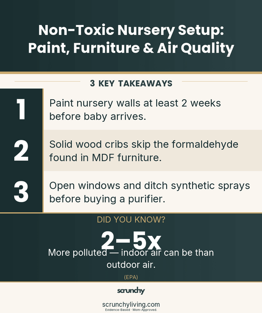 Non-Toxic Nursery Setup: Paint, Furniture & Air Quality - Scrunchy Living