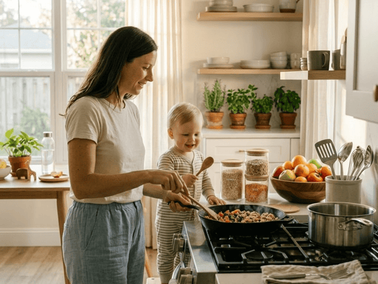 Scrunchy Mom Kitchen Essentials: Cast Iron, Glass & Safer Swaps - scrunchy